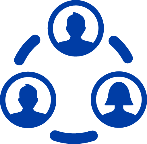 Social Network Icon Blue