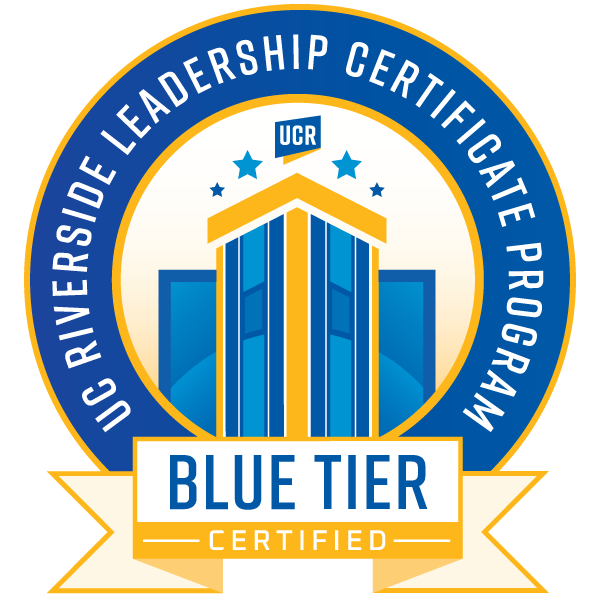 UC Riverside Leadership Certificate Program – Blue Tier Digital Badge