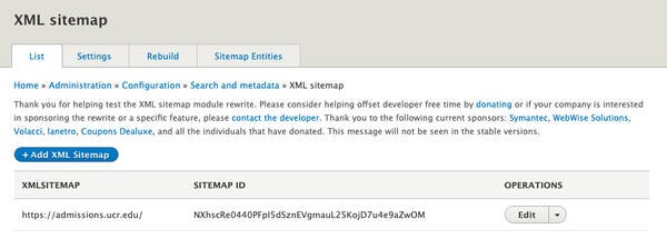 XML Sitemap
